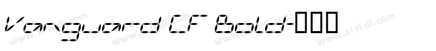 Vanguard CF Bold字体转换